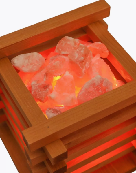 Соляная лампа - ночник Salt Lamp Очаг из гималайской соли 3-3.5 кг.